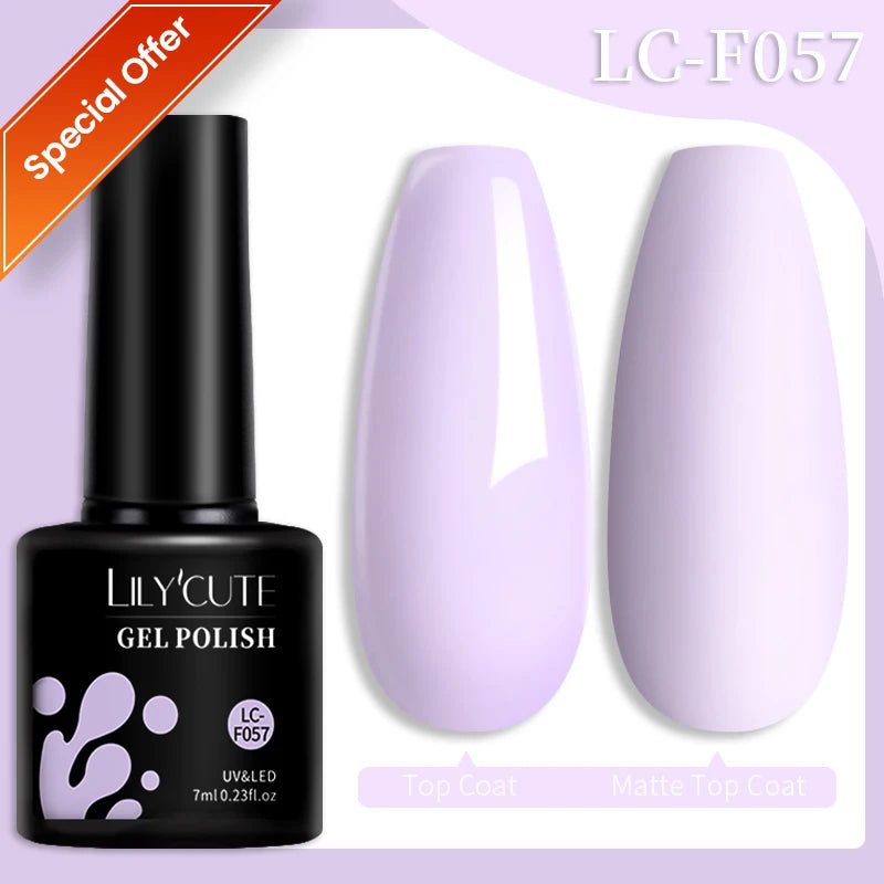 LILYCUTE 7ML Reflective Glitter Gel Nail Polish Bright Sparkling Silver Color Semi-permanent Soak Off Nail Art UV Gel Varnishes