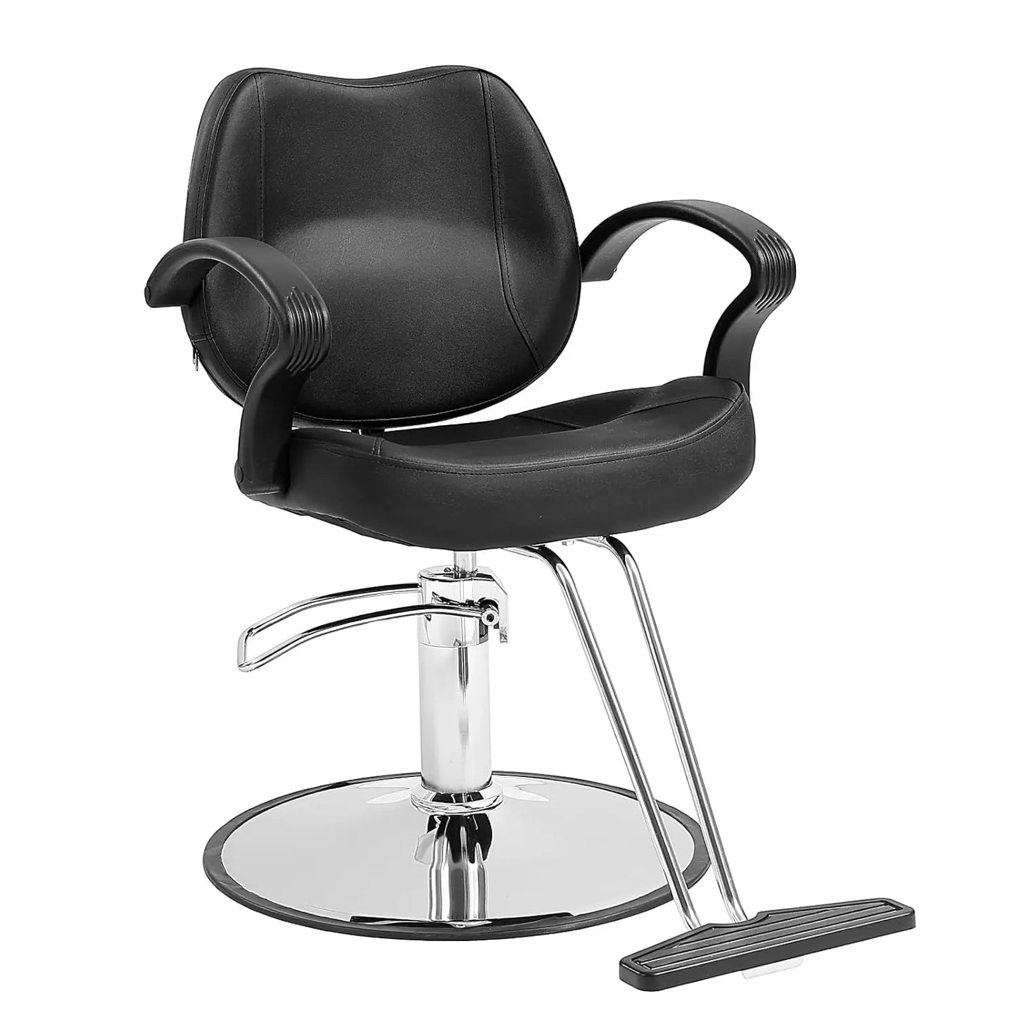 Vevor Salon Chair For Hair Stylist, Heavy Duty Hydraulic Pump, 360° Swivel With Footrest, Beauty Spa Equipment, Max Load Weight