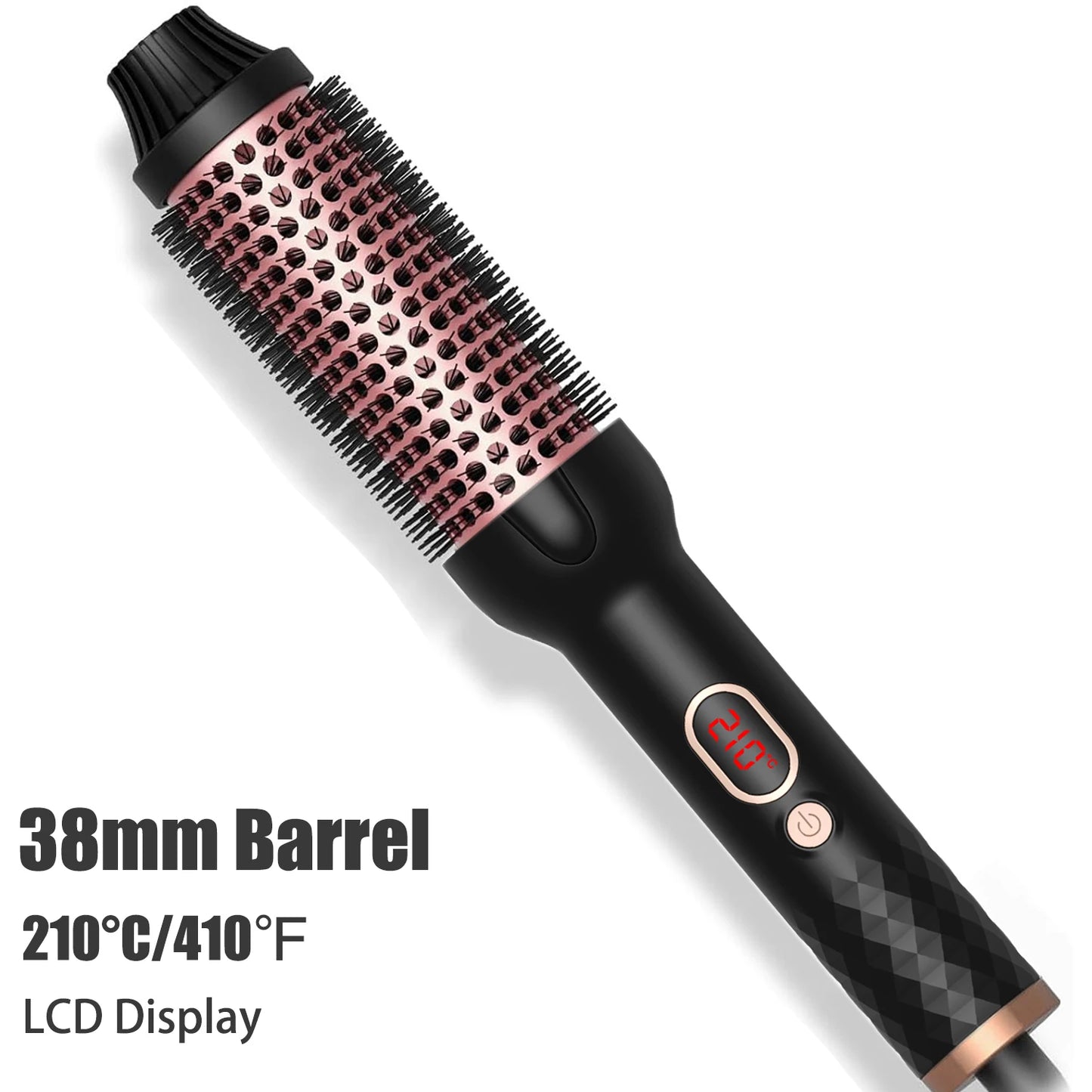 3 In 1Hair Curler Straightener Professional Curling Iron Heated Ionic 38/32mm Hair Styling Brush Anti-Scald Thermal Brush Curl