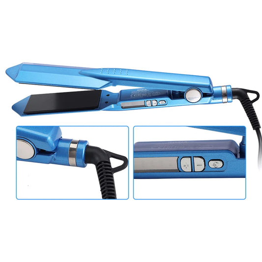 Professional Hair Straightener Flat Iron 11/4 Nano Titanium 450F Temperature Hair Straightener and curler Wide Plate hair styler