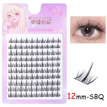 Natural Eyelash Clusters DIY Manga Lashes Transparent Terrier Strands Eyelash Soft False Eyelashes  Eyelashes Daily Makeup