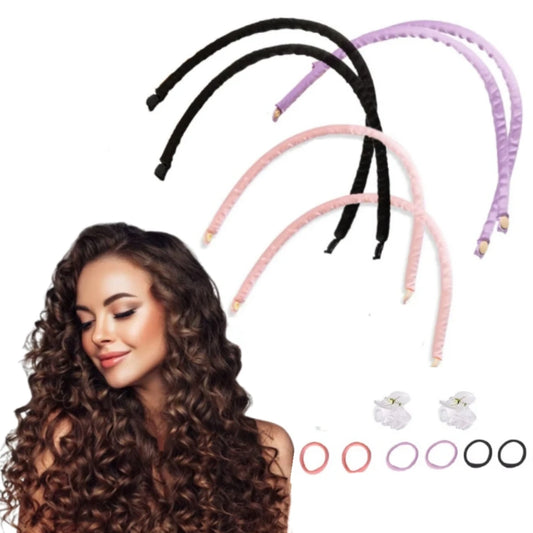 Heatless Hair Curlers Soft Curling Rod Headband No Heat Hair Rollers Lazy Curls Sleeping Overnight Flexi Rods Hair Styling Tools