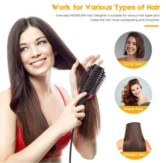 Heating comb straightener Multifunctional hot air comb straight hair comb hair dryer curling comb straight hair comb hair dryer