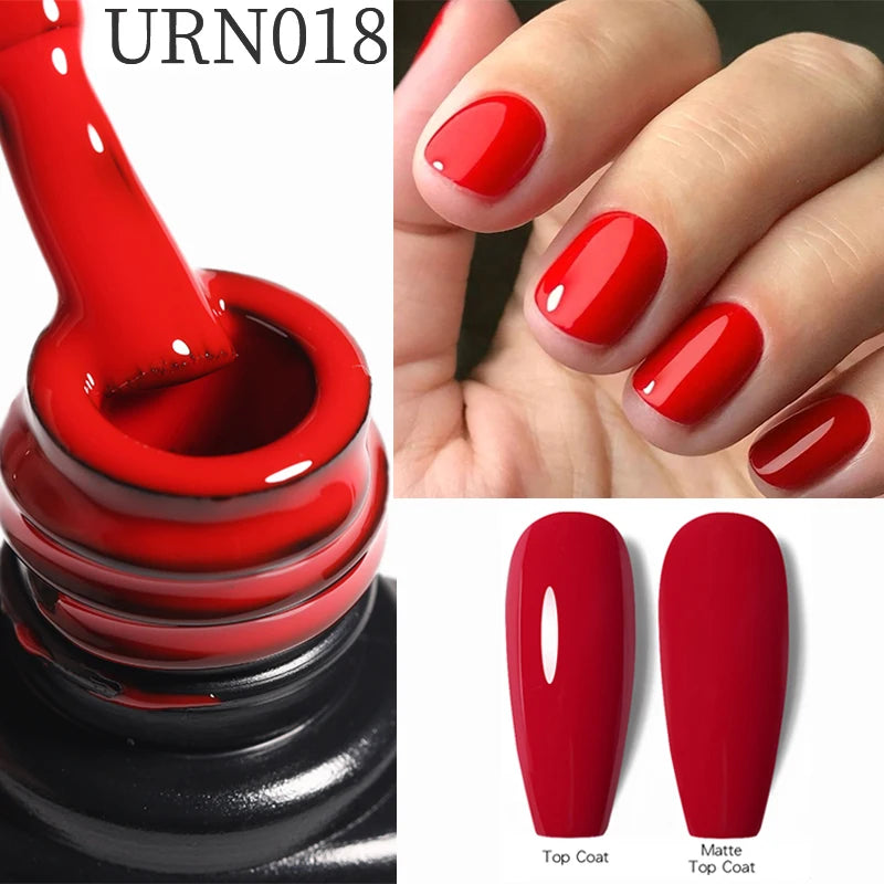 UR SUGAR 7.5ml Nail Gel Polish Red Dark Gel Polish Vernis Semi Permanent Nail Art Manicure Soak Off LED UV Gel Nail Varnishes