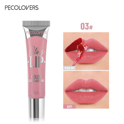 6-color Liquid Peel-off Lip Gloss Waterproof Long-lasting Peel-off Lip Gloss Non-stick Cup Makeup Moisturizing Makeup for Women