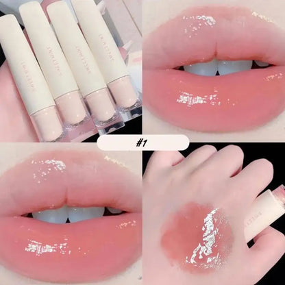 Sweet Mint Jelly Lip Glaze Non-stick Lip Tint Lasting Cosmetic Liquid Lip Moisturizing Crystal Lipstick Korean Glass Gloss