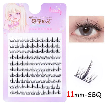 Natural Eyelash Clusters DIY Manga Lashes Transparent Terrier Strands Eyelash Soft False Eyelashes  Eyelashes Daily Makeup