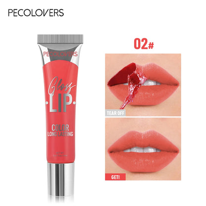 6-color Liquid Peel-off Lip Gloss Waterproof Long-lasting Peel-off Lip Gloss Non-stick Cup Makeup Moisturizing Makeup for Women