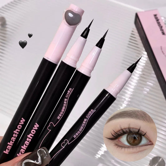 0.05mm Eyeliner Liquid Pen Matte Smooth Quick Dry Waterproof Ultra-thin Eyeliner Lower Eyelash Pen Non Smudging Korean Makeup