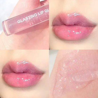 Mirror Water Lip Gloss Lip Glaze Transparent Glass Lip Oil Waterproof Lasting Liquid Lipstick Lipgloss Lipgloss Lips Cosmetics