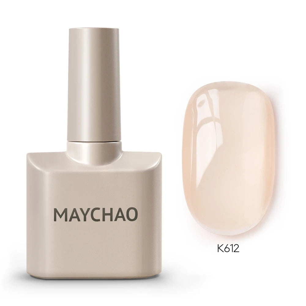 MAYCHAO 12ML 31 Color Ice Transparent Jelly Gel Nail Polish Soak Off UV LED Semi Permanent Transparent Varnish Nail Polish