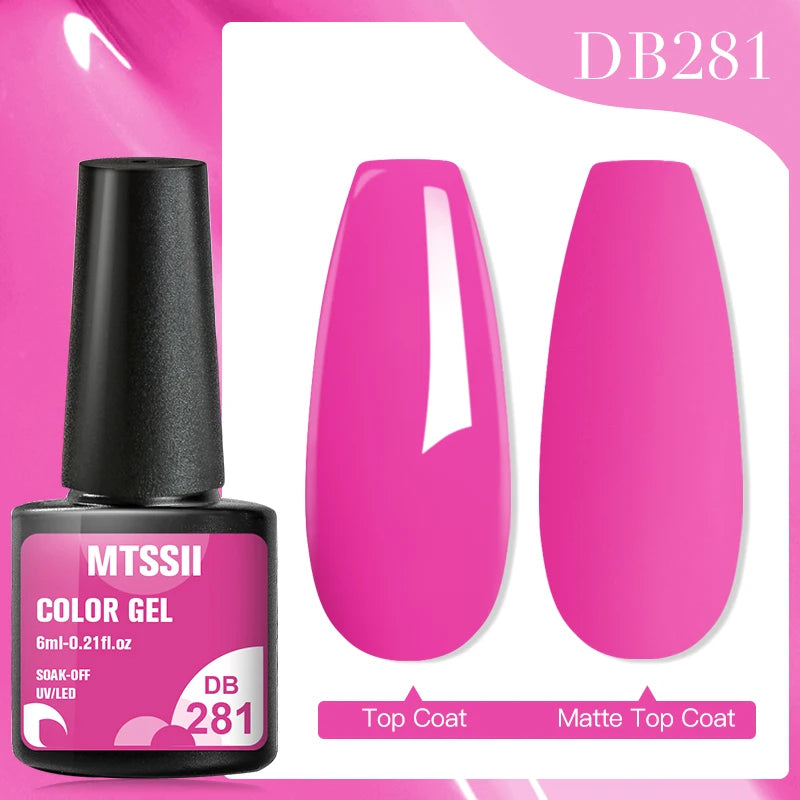 Mtssii 240 Colors Nail Gel Polish Nail Supplies 6ml Vernis Semi Permanent Nail Art Manicure Soak Off LED UV Gel Nail Varnishes