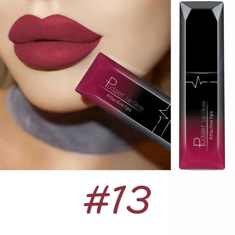 Best Lip Makeup 17 Color Sexy Matte Long Lasting Lipgloss Liquid Lipstick Lip Cream