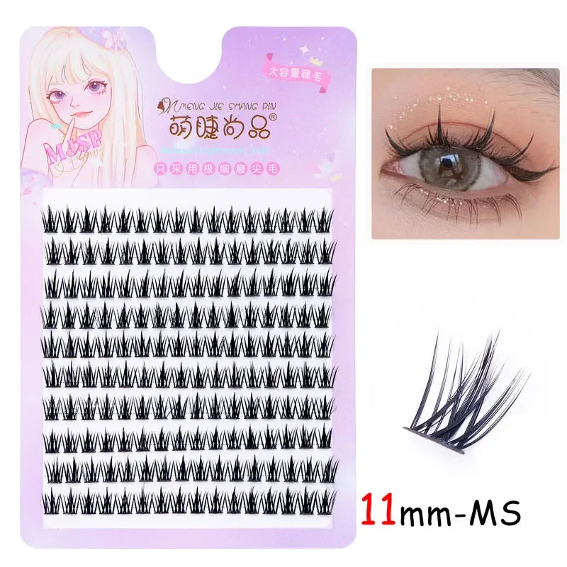 Natural Eyelash Clusters DIY Manga Lashes Transparent Terrier Strands Eyelash Soft False Eyelashes  Eyelashes Daily Makeup