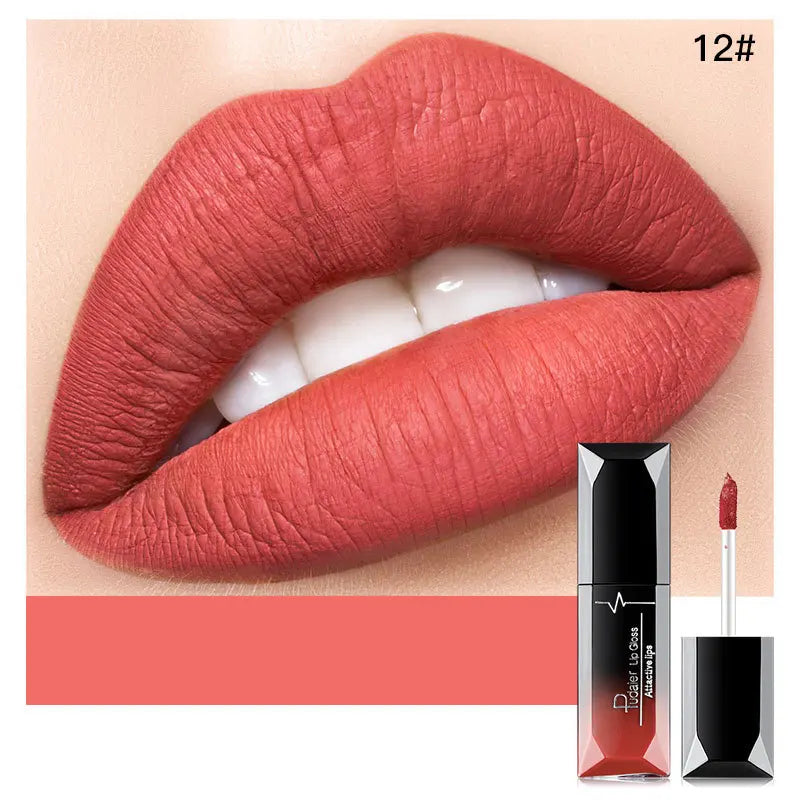 21-Color Lip Gloss Matte Mist Liquid Lipstick Waterproof Long lasting Cosmetics Lip Tint Paste Not-fade Lip Glaze