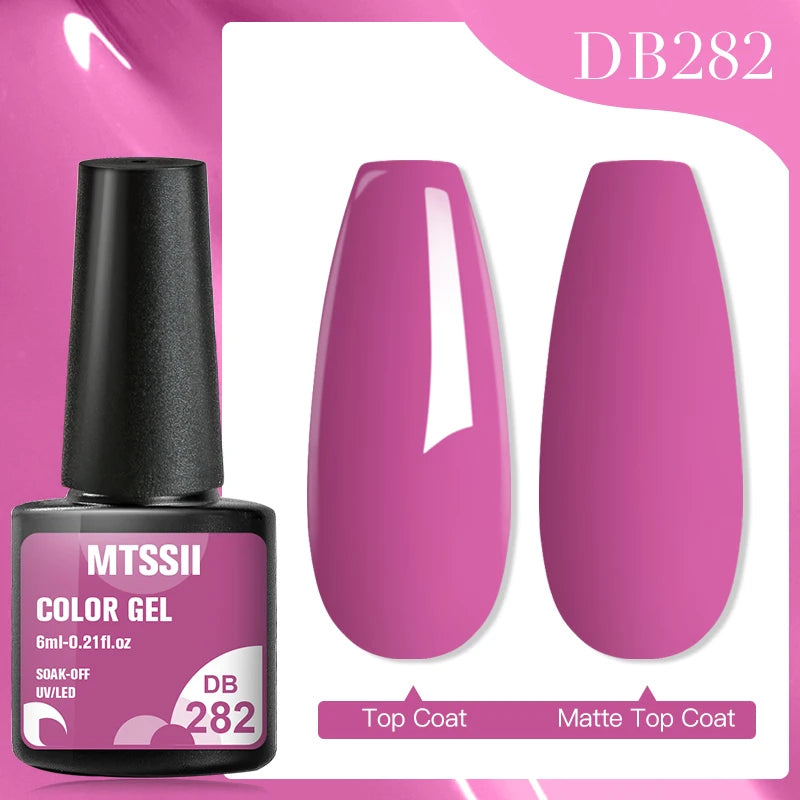 Mtssii 240 Colors Nail Gel Polish Nail Supplies 6ml Vernis Semi Permanent Nail Art Manicure Soak Off LED UV Gel Nail Varnishes