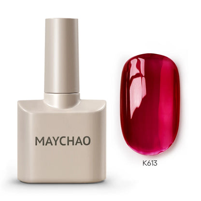 MAYCHAO 12ML 31 Color Ice Transparent Jelly Gel Nail Polish Soak Off UV LED Semi Permanent Transparent Varnish Nail Polish