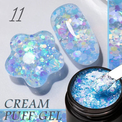 BOZLIN Chameleon Flake Gel Nail Polish Spring Color Sparkling Sequins Soak Off UV Glitter Gel Varnish Nail Art Decoration 5ML