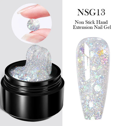 BORN PRETTY 30ml Glitter Pink Hard Jelly Nail Extension Gel Nail Polish Milky White Clear Color Soak Off UV Construction Gel