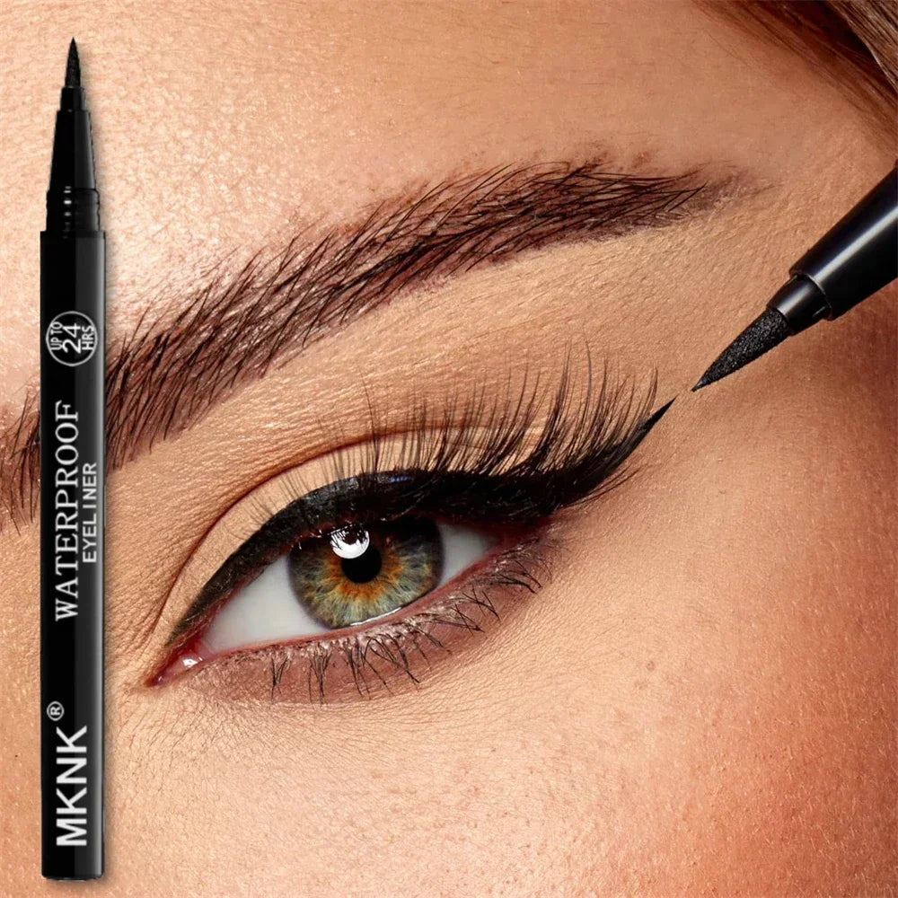 Black Quick-dry Eyeliner Pencil Makeup 24h Lasting Smooth Matte Eye Liner Waterproof Anti Smudge Liquid Eyeliner Eyes Cosmetics