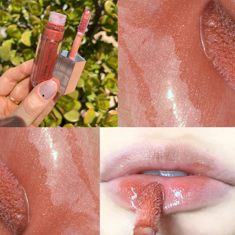 Gloss Bomb Universal Lip Luminizer 9 Colors Non-Sticky Moisturizing Lip Gloss Plumping and Long-Lasting Glitter Liquid Lipstick