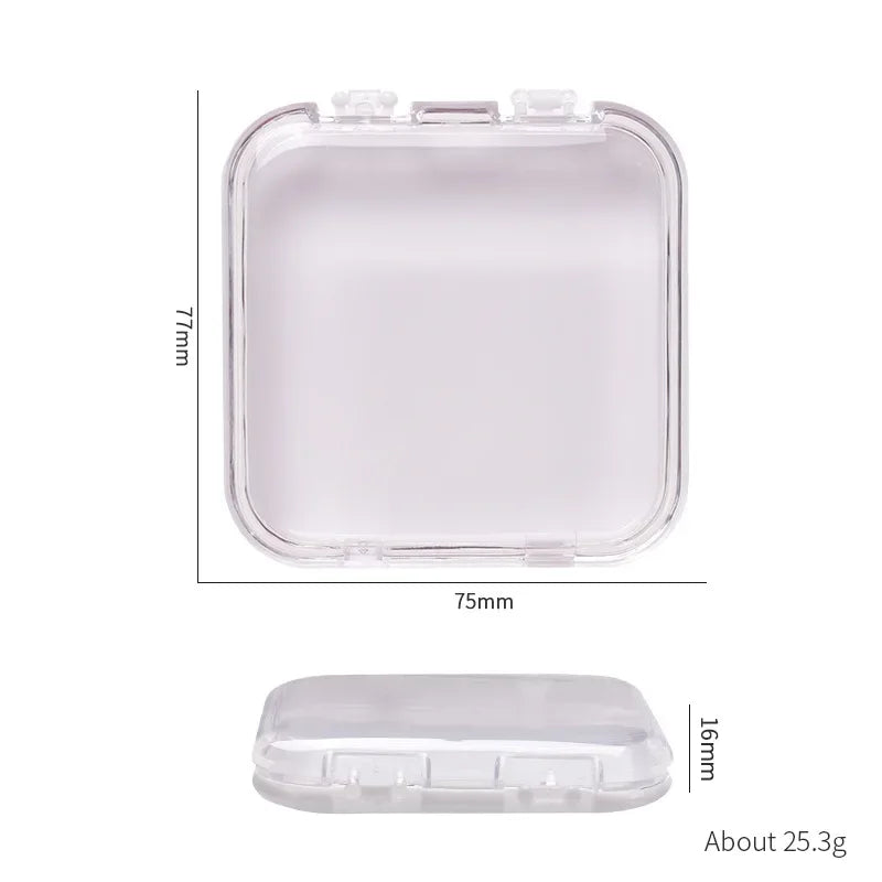 10 Pieces Empty Nail Boxes For Packaging Square Shape Box Wholesale Nail Tips Press On Nail Packaging Case Small Business