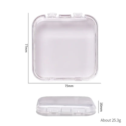 10 Pieces Empty Nail Boxes For Packaging Square Shape Box Wholesale Nail Tips Press On Nail Packaging Case Small Business