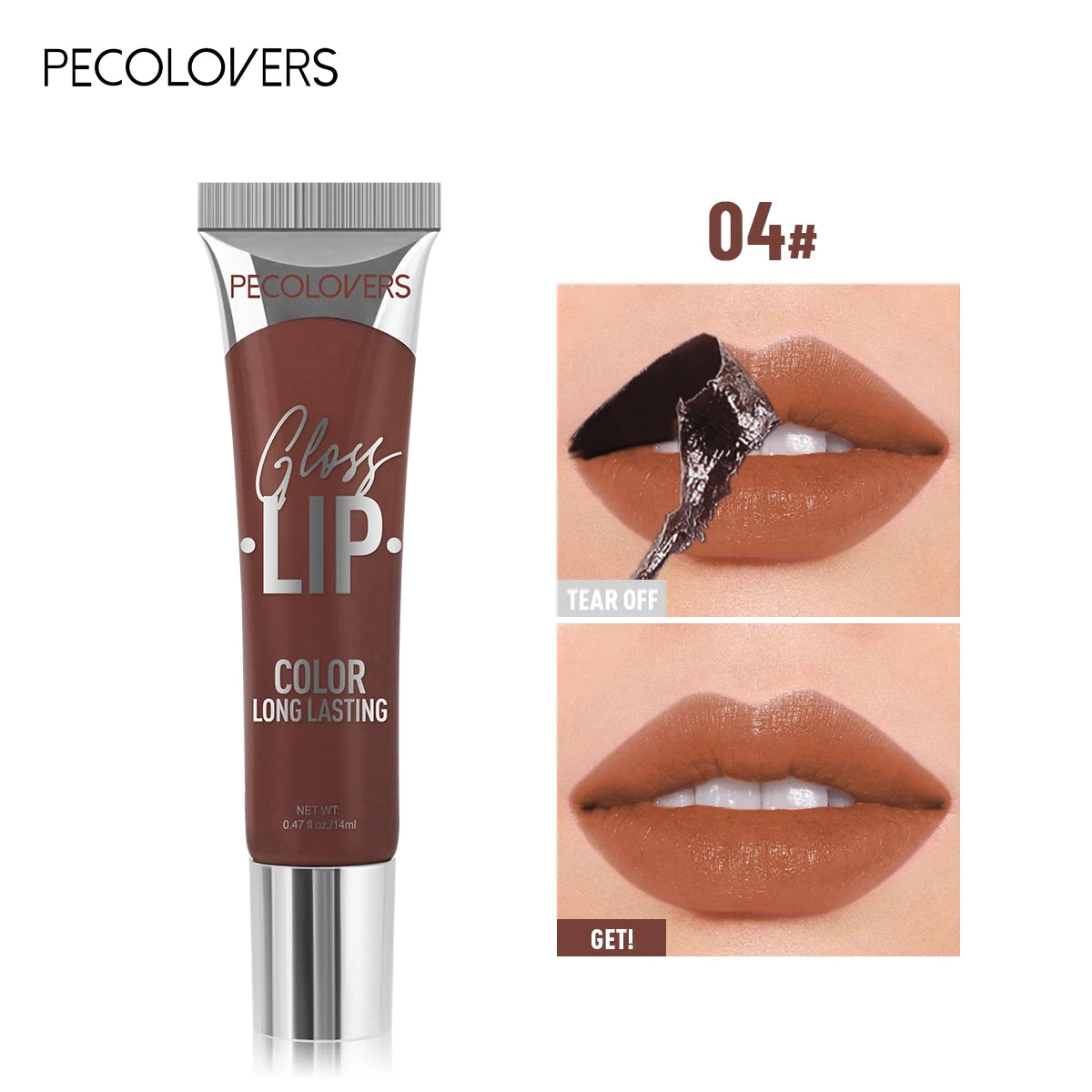 6-color Liquid Peel-off Lip Gloss Waterproof Long-lasting Peel-off Lip Gloss Non-stick Cup Makeup Moisturizing Makeup for Women