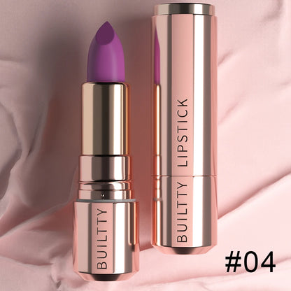 Matte Lipstick 5 Colors Nude Red Moisturizer Smooth Lipstick Long Lasting Waterproof Lipstick Matte & Pearl Finish Makeup Gift