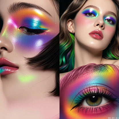 Rainbow Color Shadow Summer Palette Lasting Waterproof Professional Makeup Glitter Eye Shadow Cosmetic Pigmented 섀도우 팔레트