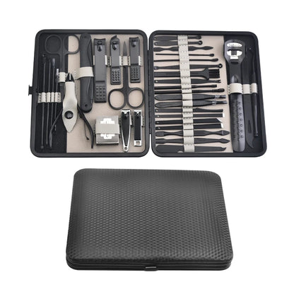 36 PCs New Professional Manicure Set Pedicure Grooming Kit Includes Scissors, Nail Files, and Travel Case Perfect for At-Home