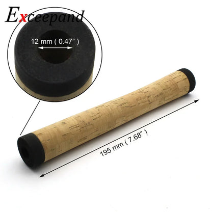 Exceepand Fishing Rod Handle Composite Cork Grip DIY Building Repair Ultra Light Soft Kits Easy Install Portable Spinning Rods