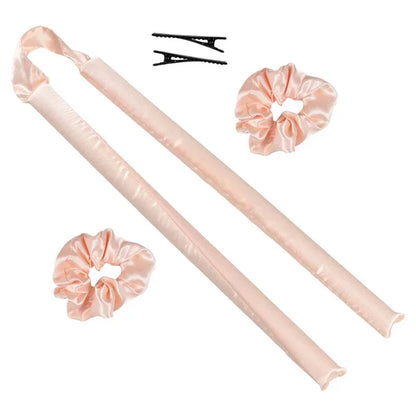 Lazy Heatless Curling Rod Headband No Heat Silk Curls Ribbon Hair Rollers Sleeping Soft Hair Curlers Foam Rod Hair Styling Tools