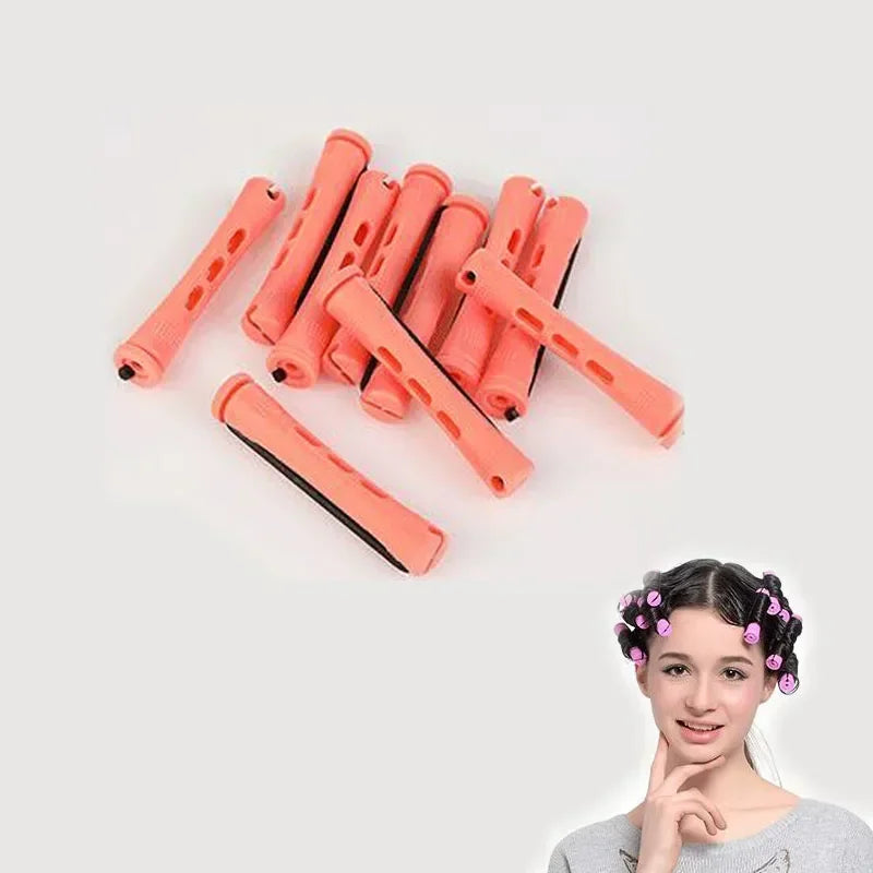 10pcs Hair Cold Roller Heatless Curling Curlers Hair Heatless Curling Rods Magic Hair Curlers Without Heat Wave Curly Perm Rods