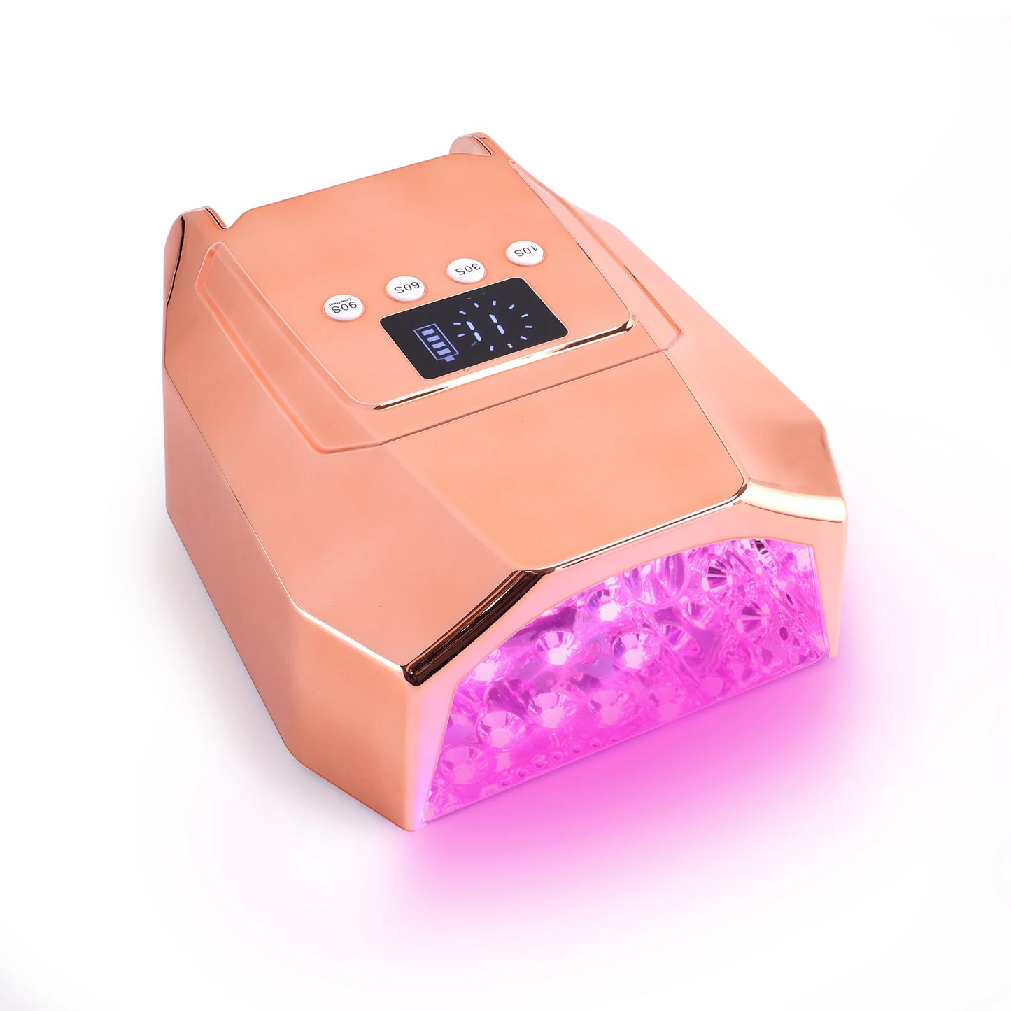 Pro 98W Nail Lamp Cordless Rechargeable UV LED Nail Dryer for Curing Gel Polish Powerful Pink Light Nail Lamp Machine