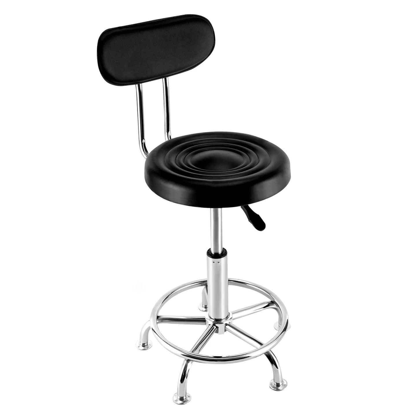 Stool Salon Chair with 360 Degree Swivel Seat Heavy Duty Hydraulic Height Adjustable High Barber Cutting Stools