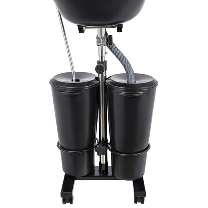 Portable Shampoo Basin with 2 Buckets Household Hair Salon Shampoo Chair Vertical Barber Store Tilt Shampoo Tray