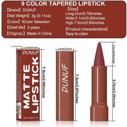 Gradient Lip Liner Pen with Matte Velvet Finish Smooth Application Long-Lasting Non-Fading Lipstick for Defined and Elegant Lips