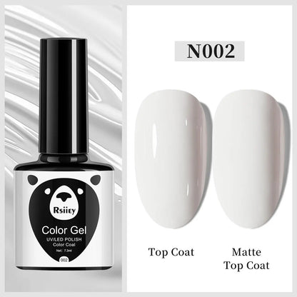 7.3ml Professional Black White Nail Gel Polish Super-Smoth Black&White Gel Nail Polish Semi-Permanent White Black Nail UV Gel