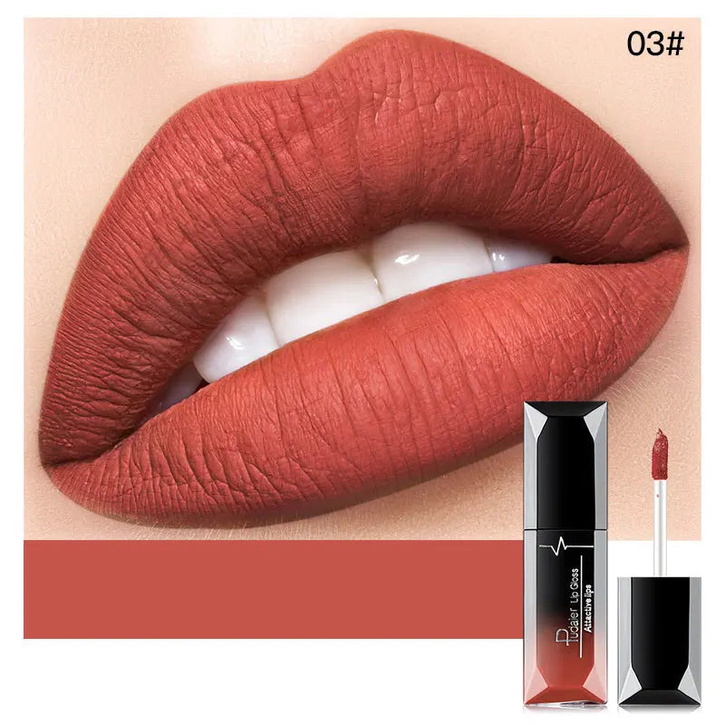 21-Color Lip Gloss Matte Mist Liquid Lipstick Waterproof Long lasting Cosmetics Lip Tint Paste Not-fade Lip Glaze