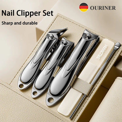 Manicure Set Personal Care Nail Clipper Kit 5 Pieces Nail Clipper Set Grooming Kit Gift for Relatives Friends Families Travel