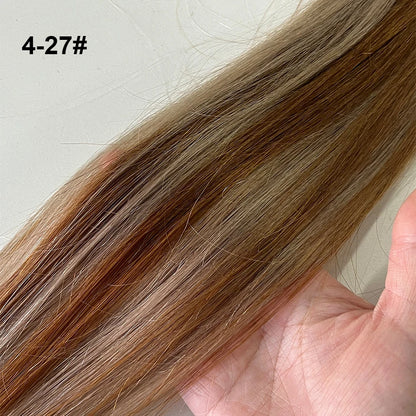 Tape In Human Hair Extensions Straight Human Hair 40pcs/Pack European Remy Straight Invisible Tape-Ins Adhesive Hair Extensions