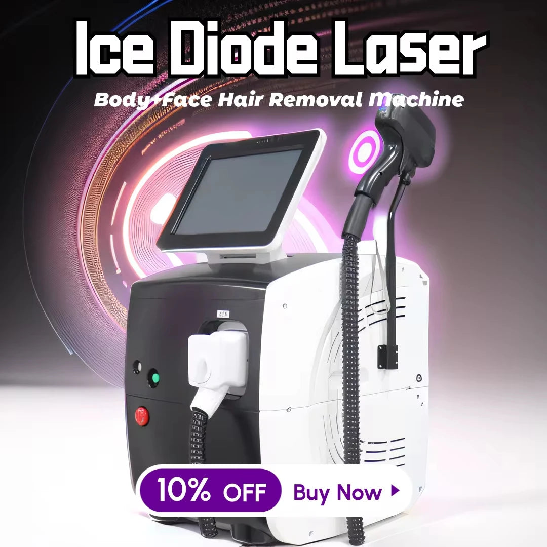 2024 The latest diode laser professional hair remover three-wavelength 755 808 1064NM ice titanium painless permanent hair remo