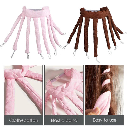 Octopus Heatless Curling Rod Headband No Heat Hair Curlers Hair Rollers Sleeping Soft Curls Bar Wave Formers Hair Styling Tools