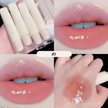 Sweet Mint Jelly Lip Glaze Non-stick Lip Tint Lasting Cosmetic Liquid Lip Moisturizing Crystal Lipstick Korean Glass Gloss