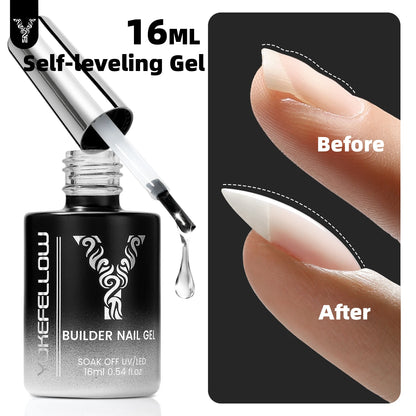 YOKEFELLOW Blooming Gel 16ml Clear Watercolor Gel Polish for Spreading Effect Marble Soak off Uv LED Gel Varnish Nail Art DIY