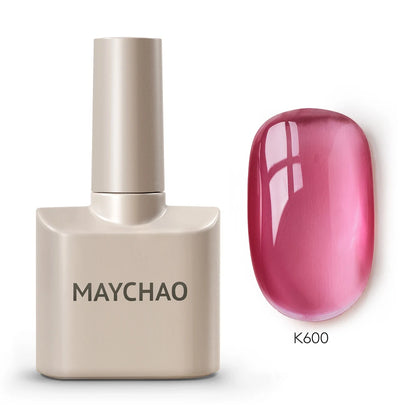 MAYCHAO 12ML 31 Color Ice Transparent Jelly Gel Nail Polish Soak Off UV LED Semi Permanent Transparent Varnish Nail Polish