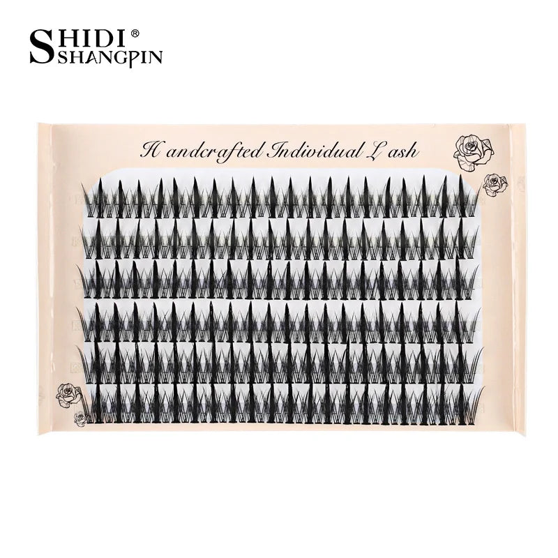 246 Bundles Manga False Eyelash Doll Eyes Natural Anime Eyelash Cosplay 3D Spiky Wispy Thick Mink Fake Eyelashes Korean Makeup