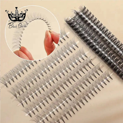 3D-20D 0.03  Pointy Base Promade Lash Fans 500 Fans Rapid Mega Storage Lash Tray 0.05 Handmade Promade Sharp Pointy Bade Fans