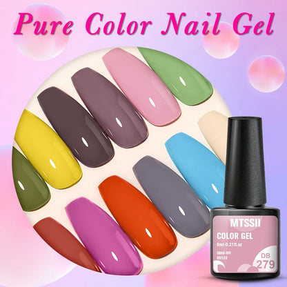 Mtssii 240 Colors Nail Gel Polish Nail Supplies 6ml Vernis Semi Permanent Nail Art Manicure Soak Off LED UV Gel Nail Varnishes